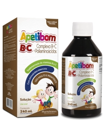 APETIBOM BC CHOCOLATE XAROPE 240ML VITAMINA BC (PHARMASCIENCE)