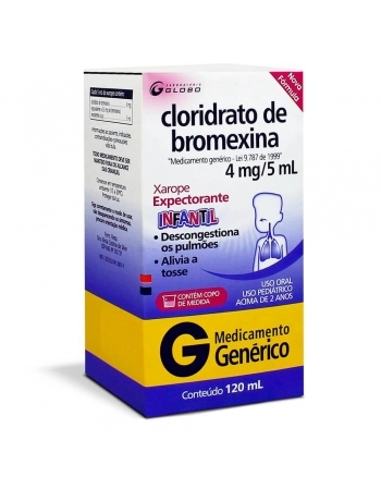 BROMEXINA XAROPE INFANTIL 120ML (GLOBO)