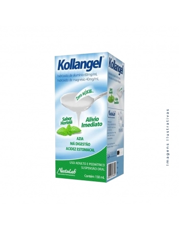 KOLLANGEL HORTELA 150ML HIDROXIDO DE ALUMINIO + HIDROXIDO DE MAGNESIO (NATULAB)