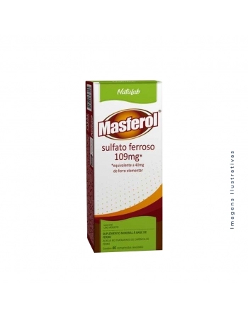 MASFEROL 40MG C/40CPR SULFATO FERROSO (NATULAB)