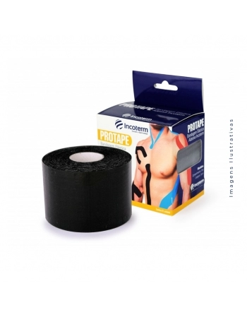 FITA DE KINESIO 5M X 5CM PRETO PROTAPE (INCOTERM)