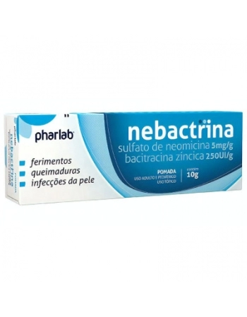 NEBACTRINA POMADA 10G NEOMICINA + BACITRACINA (PHARLAB)