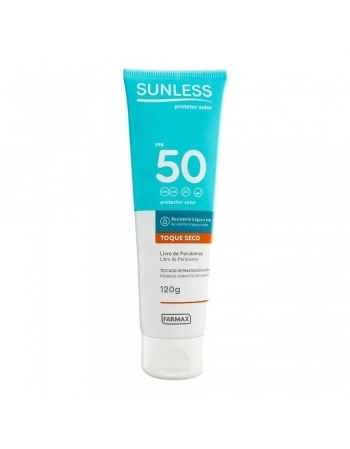 PROTETOR SOLAR SUNLESS OIL FREE FPS 50 120G TOQUE SECO (FARMAX)