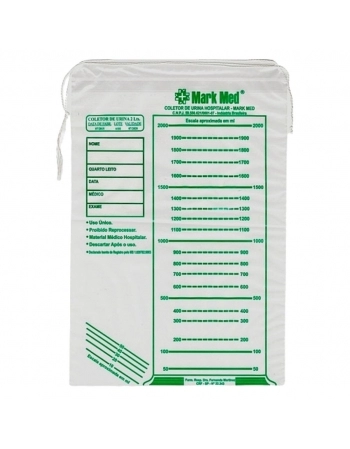 COLETOR P/URINA SISTEMA ABERTO 2L C/100 UND (MARK MED)