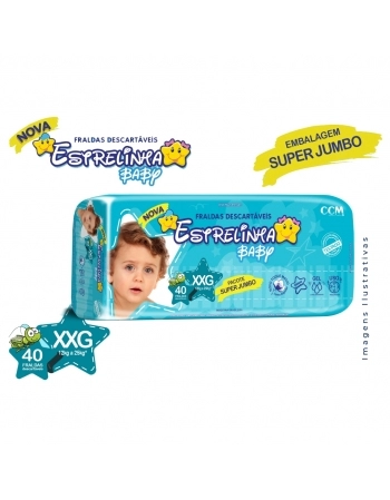 FRALDA ESTRELINHA JUMBO XXG C/40 UND (CCM)