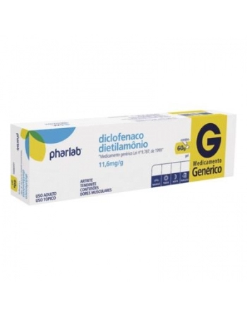DICLOFENACO DIETILAMONIO GEL 60G (PHARLAB)