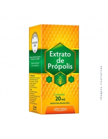 EXTRATO DE PROPOLIS C/ALCOOL 20ML (ARTE NATIVA)
