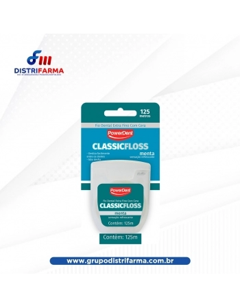 FIO DENTAL CLASSIC EXTRA FINO MENTA 125M (1097) (POWERDENT)