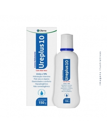 UREIA 10% UREPLUS 10 CREME HIDRATANTE 150G C/ALOE VERA (CIFARMA)