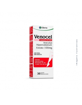 VENOCEL 100MG C/30CAPS CASTANHA DA INDIA (CIFARMA)