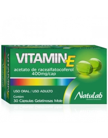 VITAMINA E 400MG C/30CAPS VIT-E (NATULAB)