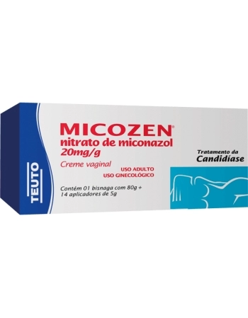 MICOZEN CREME VAGINAL 80G C/14 APLICADORES MICONAZOL (TEUTO)