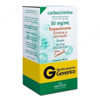 CARBOCISTEINA XAROPE ADULTO 100ML (NATIVITA)