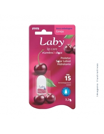 PROTETOR LABIAL LABY FPS 15 CEREJA 3,2G (BRAVIR)