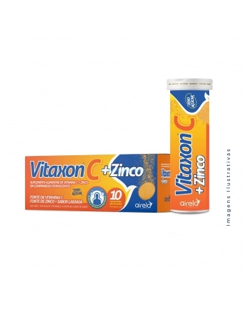 VITAXON C 1G EFERVESCENTE VITAMINA C + ZINCO C/10 UND (AIRELA)