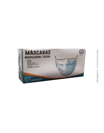 MASCARA DESCARTAVEL C/ELAST DE TECIDO C/5 UND (EQUIPAGGIO)