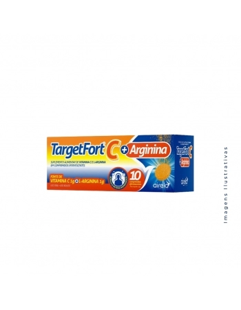 TARGETFORT C 1G EFERVESCENTE C/10CPR ARGININA + VITAMINA C (AIRELA)