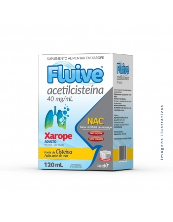 FLUIVE C XAROPE ADULTO 120ML ACETILCISTEINA + VITAMINA C (AIRELA)
