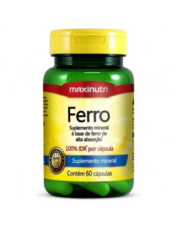 FERRO 14MG C/60CAPS BISGLICINATO FERROSO (MAXINUTRI)