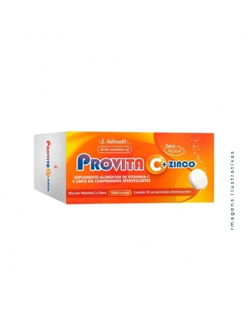 PROVITA C 1G EFERVESCENTE VITAMINA C + ZINCO C/10 Z/ACUCAR (NATURALIS)