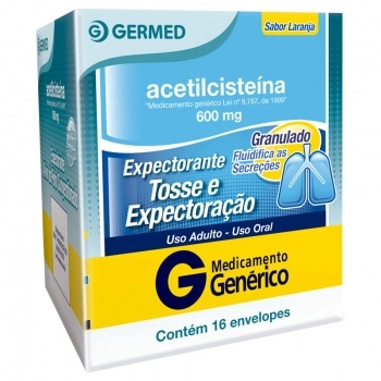 ACETILCISTEINA 600MG ADULTO C/16 ENVELOPES (GERMED)