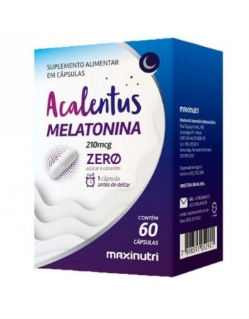 ACALENTUS 0,210MG C/60CAPS MELATONINA ZERO (MAXINUTRI)