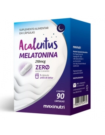ACALENTUS 0,210MG C/90CAPS MELATONINA ZERO (MAXINUTRI)