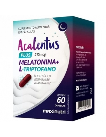 ACALENTUS 0,210MG C/60CAPS MELATONINA + L-TRIPTOFANO (MAXINUTRI)