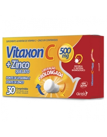 VITAXON C 500MG VITAMINA C + ZINCO C/30CPR (AIRELA)