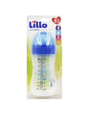 MAMADEIRA DESENHOS 300ML AZUL (641521) (LILLO)
