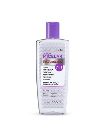 AGUA MICELAR HIALURONICO HIDRADERM 200ML (FARMAX)