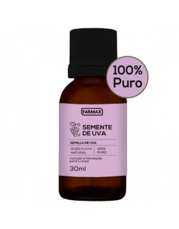 OLEO SEMENTE DE UVA PURO FARMAX 30ML (FARMAX)