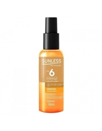OLEO BRONZEADOR SUNLESS CENOURA FPS 6 120ML (FARMAX)
