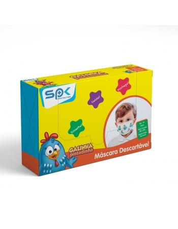 MASCARA DESC.TRIPLA INF.GALINHA PINTADINHA C/25