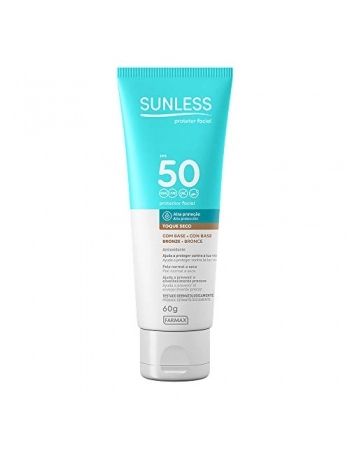 PROTETOR SOLAR SUNLESS FACIAL FPS 50 BRONZE 60G (FARMAX)