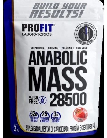 ANABOLIC MASS 28500 MORANGO 3KG