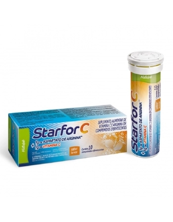 STARFOR C 1G EFERV.C/10CPR ARGININA+VIT.C (NATULAB)