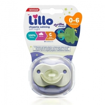 CHUPETA T1 (632701) CALMING SOFT NIGHT 100% SILICONE (LILLO)