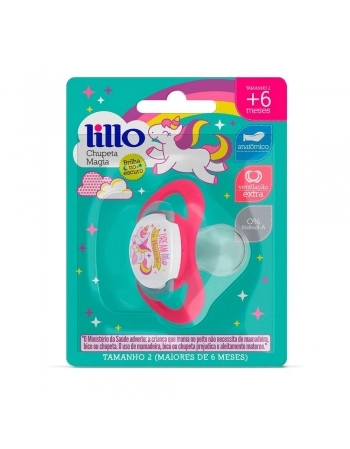 CHUPETA T2 (624831) MAGIA DE SILICONE ORTODONTICO ROSA (LILLO)