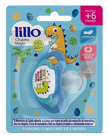 CHUPETA T2 (624821) MAGIA DE SILICONE ORTODONTICO AZUL (LILLO)