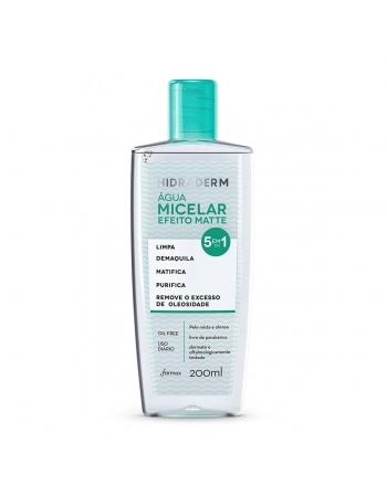 AGUA MICELAR MATTE HIDRADERM 200ML (FARMAX)