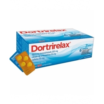 DORTRIRELAX 20 X 10CPR DIPIRONA + ORFENADRINA + CAFEINA (PHARMASCIENCE)