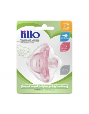 CHUPETA T1 (642001) SOFT 100% SILICONE ROSA (LILLO)