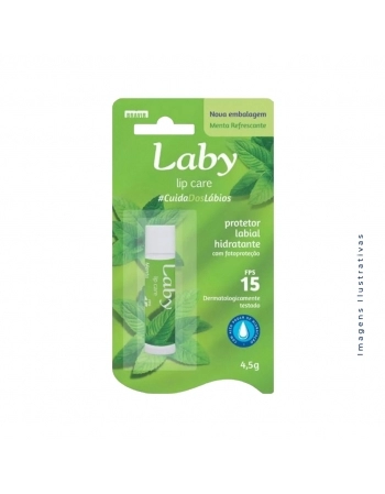 PROTETOR LABIAL LABY FPS 15 MENTA 4,5G (BRAVIR)