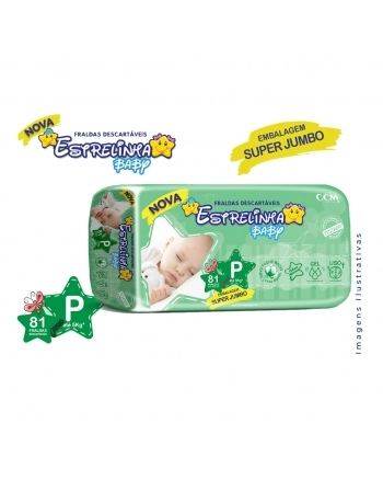 FRALDA ESTRELINHA JUMBO P C/81 UND (CCM)