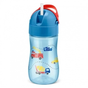 COPO EVOLUTION C/CANUDO 300ML AZUL (630221) (LILLO)