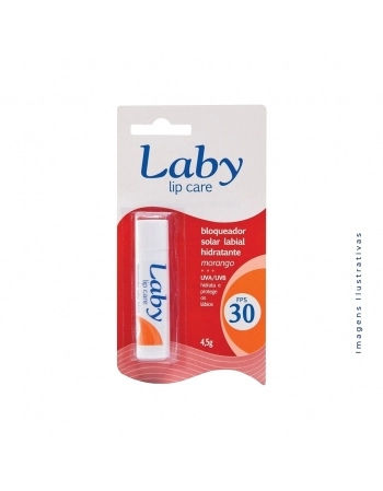 PROTETOR LABIAL LABY FPS 30 MORANGO 4,5G (BRAVIR)