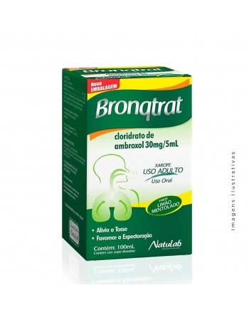 BRONQTRAT XAROPE ADULTO 100ML AMBROXOL (NATULAB)