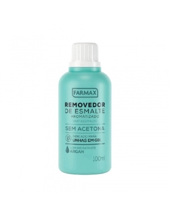 REMOVEDOR ESMALTE 100ML C/HIDRATANTE ARGAN (FARMAX)