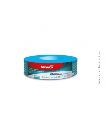 FITA MICROPOROSA BRANCA 1,2CM X 4,5M SALVELOX (CREMER S/A)